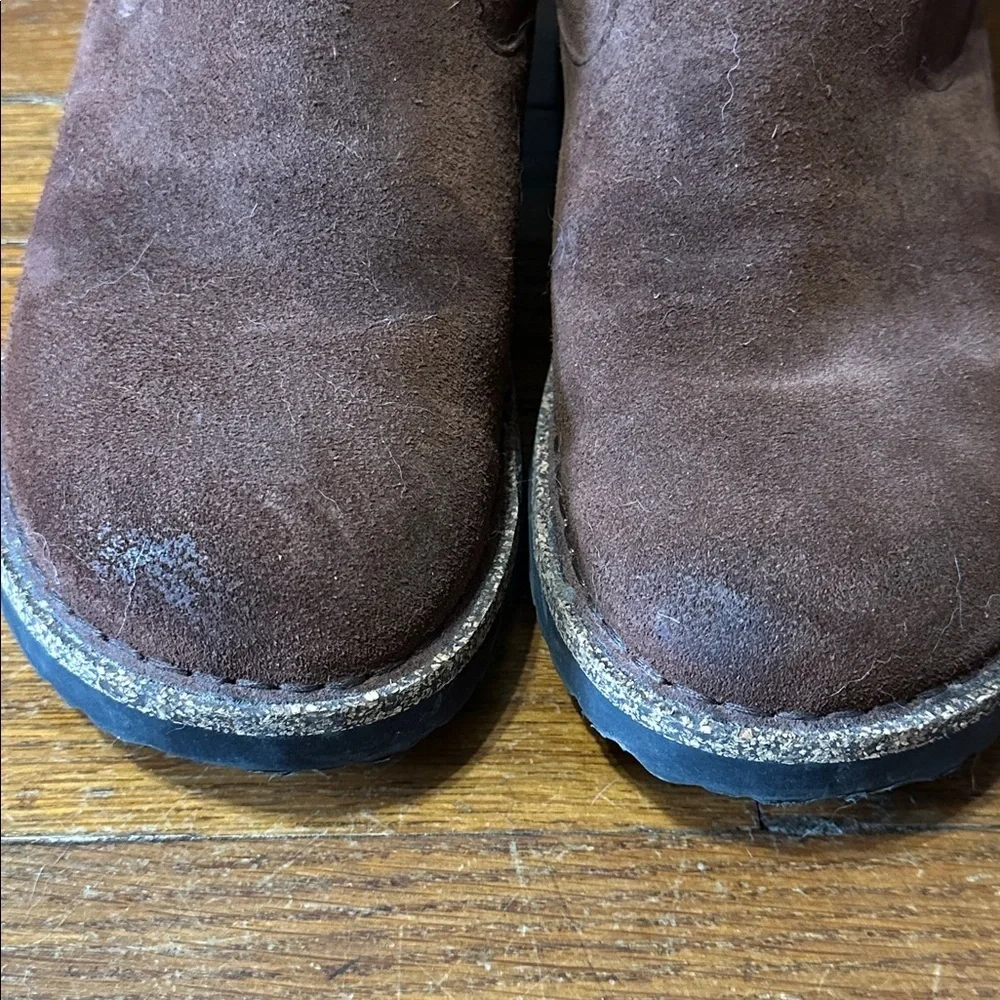 Birkenstock Uppsala Shearling Brown Suede Boots, Sz 40 (US 9-9.5)